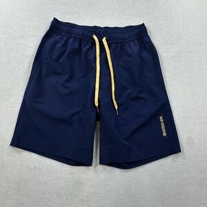 Bamboo Ave Shorts Mens Medium Navy Stretch Drawstring Hiking Athletic
